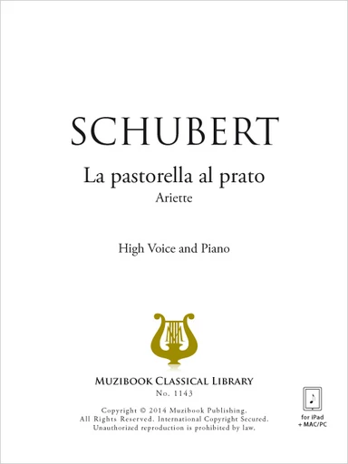 La pastorella al prato - Franz Schubert - Muzibook Publishing