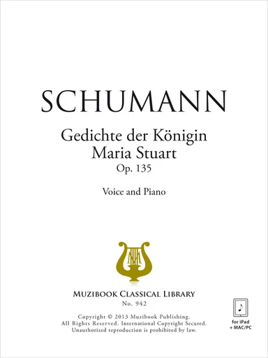 Gedichte der Königin Maria Stuart Op. 135 - Robert Schumann - Muzibook Publishing