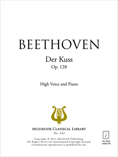 Der Kuss Op. 128 - Ludwig Van Beethoven - Muzibook Publishing