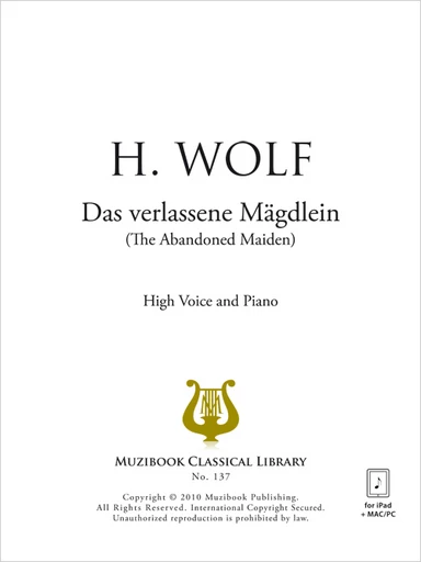 Das verlassene Mägdlein - Hugo Wolf - Muzibook Publishing