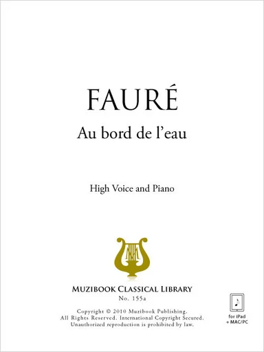 Au bord de l’eau - Gabriel Fauré - Muzibook Publishing